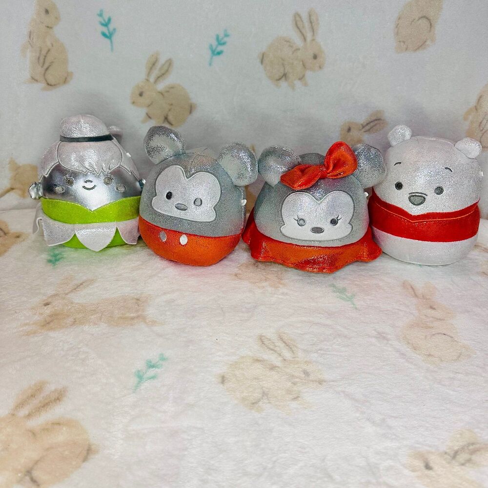 Disney100 Exclusive Squishmallows 5-Plush Set of 4